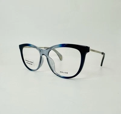 Nuevas Gafas Auténticas POLICÍA VPL 625 0D36 Sirena 2 Azul Hecho en Italia Foto 1 de 4