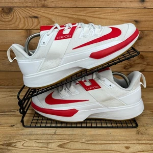 Nike Turnschuhe Damen Gr. UK 6 Court Vapor Lite weiß University rot Tennisschuhe - Bild 1 von 13