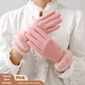 Verdickt Winterhandschuhe Vollfingerhandschuhe Damen Unisex - Picture 1 of 10