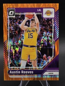 Baloncesto óptico Panini Donruss 2024-25 Austin Reaves naranja choque Prizm/225 - Imagen 1 de 2