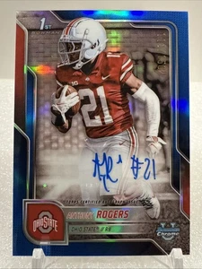 2025 Bowman Chrome U - BLUE AUTO #BCA-AR Anthony Rogers 1st 113/150 OSU - Picture 1 of 2