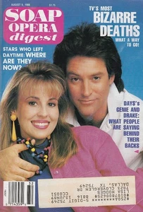 Soap Opera Digest Aug 9, 1988 GENIE FRANCIS-DRAKE HOGESTYN-LESLIE CHARLESON-RH - Picture 1 of 6