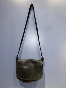 Vintage Coach schwere Damen-Ledertasche schwarz 12” x 10” - Bild 1 von 8