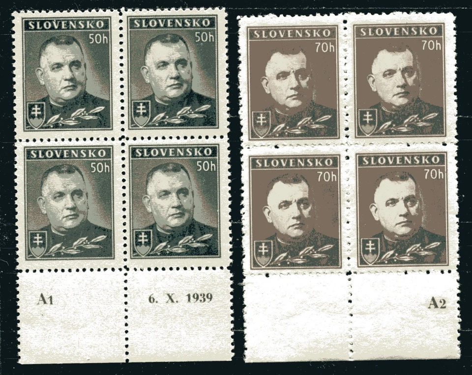 SLOVAKIA 1939-1942, Dr. j. TISO, Scott 43043A in BLOCK OF 4,  MNH - Image 1 of 1