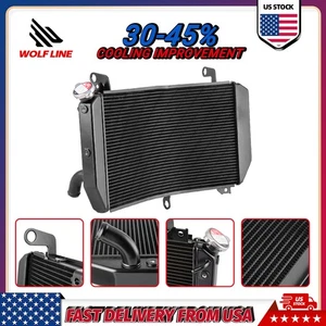 Radiator For Yamaha MT 10 FZ Aluminum Leakproof Engine Cooler 2016-2021 WOLFLINE - Picture 1 of 16