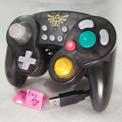 Nintendo Wii U Swtich Hori Battle Pad GameCube-type Controller ZELDA black WiiU - Image 1 of 4