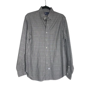 Polo Ralph Lauren Shirt Mens Black White Blue 100% Cotton Button Down 15.5-35 - Picture 1 of 5