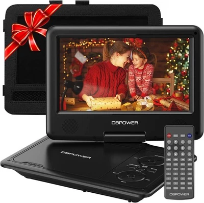 DBPOWER 11.5" Portable DVD Player, 5-Hour Built-in Rechargeable Black  - Image 1 of 4