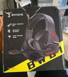 Binnune BW01 Bluetooth Wireless Gaming Headset Noise Reduction Mic - Picture 1 of 2