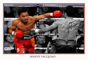 Manny Pacquiao World Champion Boxer Signed Limited Edition Memorabilia Print - Bild 1 von 36