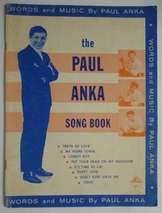 PAUL ANKA Songbook Sheet Music 8 songs 1960 PVG song book PUPPY LOVE Lonely Boy - Picture 1 of 3