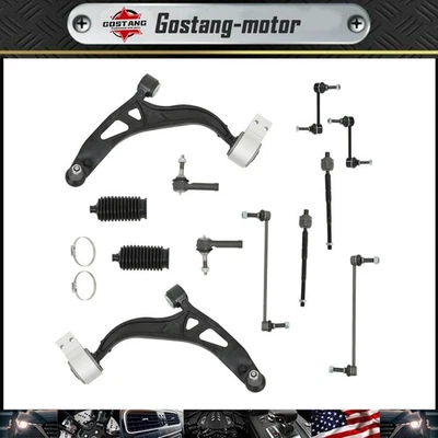 12pcs Front Lower Control Arm Ball Joint Tie Rod End For 11-16-17 Ford Explorer - Image 1 of 4