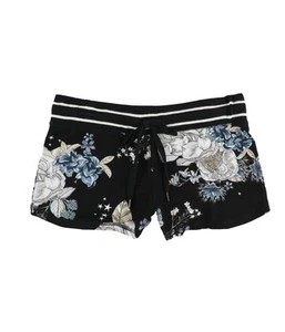 P.J. Salvage Womens Floral Pajama Shorts, Black, Small - Picture 1 of 2