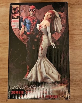 MARVEL HITOS ZOMBIE SPIDER-MAN Estatua y ESTATUA DE BODA DE MARY JANE #1155/2500 Foto 1 de 4
