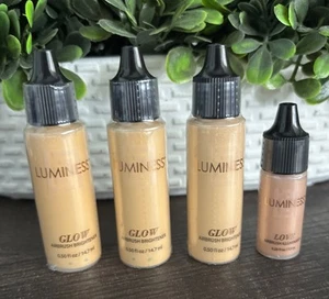 3 LUMINESS GLOW AIRBRUSH BRIGHTENER 0.50 OZ +1 Love Airbrush Illuminator Sealed - Picture 1 of 2