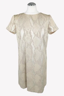 French Connection Damen Kleid Gr. 38 (UK 12) Gold Shiftkleid Shirtkleid Dress - Bild 1 von 4
