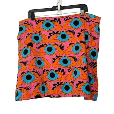 Mini-saia Nooworks com estampa de olhos psicodélicos - XXLarge - Imagem 1 de 4