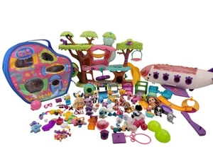Gran Lote De Colección LPS Littlest Pet Shop, Casa del Árbol, Jet, Estuche y Accesorios Mixtos - Imagen 1 de 22