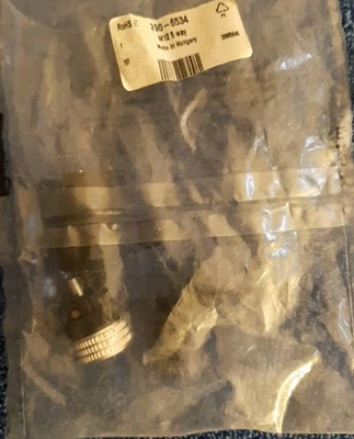 HIRSCHMANN CIRCULAR CONNECTOR 290-6534, M12 , FEMALE BNIP FREE UK POST - Image 1 of 3