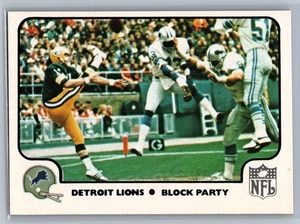 1977 Fleer Team Action #36 Block Party Detroit Lions - Picture 1 of 2