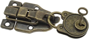 Retro Style Cabinet Duckbilled Toggle Hasp Latch Antique Hasp Padlock Kit for Je - Picture 1 of 12