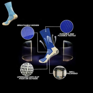 Calcetines antideslizantes deportivos premium con agarre fútbol fútbol calcetines de baloncesto mujer hombre - Imagen 1 de 11