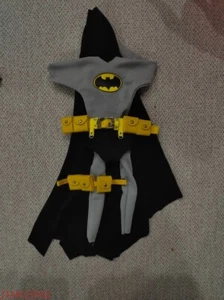 1/6 Batman Black Blue Cloak Outfit W Belt Costumes Set Fit 12'' m35 PH TbL Body - Picture 1 of 7