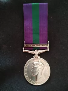 General Service Medal Palestine 1945-48 SIGMN H Rowbotham Royal Signals 19075857 - Picture 1 of 7
