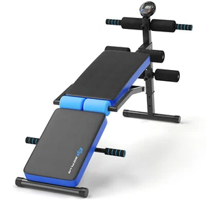 Multi-Functional Foldable Weight Bench Adjustable Training Sit-up Board Blue - Bild 1 von 10