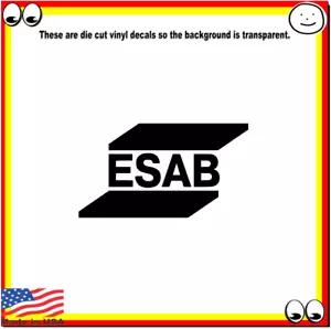 ESAB Welders Welding Vinyl Cut Decal Sticker Logo - Picture 1 of 2