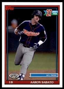 2021 Topps Pro Debut Aaron Sabato #2 Rookie GCL Twins #PD-189 - Picture 1 of 2