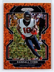 2021 Panini Prizm RANDALL COBB #33 ORANGE DISCO   HOUSTON TEXANS - Picture 1 of 2