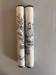 Vintage Waverly Classics Black & White Wall Border 10yards Country Chic Birds - Picture 1 of 4