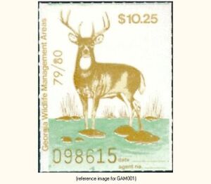 D2K Georgia Wildlife Mgmt Area Stamp 1979-0 $10.25