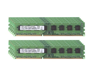 DDR3 RAM 80 GB 10x 8 GB CPU PC3-10600 1333Mhz 2Rx8 DIMM Desktop Memory Computers - Picture 1 of 8