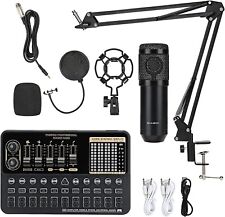 Kit d'enregistrement home studio équipement podcast de musique mélangeur microphone à condensateur NEUF