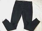 Women's Old Navy Distressed Black Denim Jeans - Size 8 - Rockstar Skinny Ankle