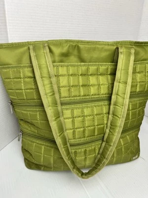 LUG Green  Quilted Work Travel Tote Gym Diaper Bag Purse Puddle Jumper Foto 1 de 4