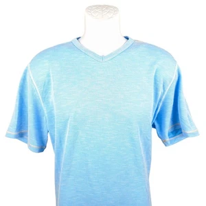 Tommy Bahama IslandZone Camiseta Cuello en V Absorbe Humedad Azul Claro Talla M - Imagen 1 de 6