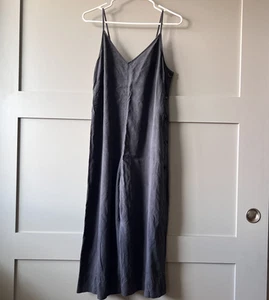 Patagonia Jumpsuit Women Small Black Tencel Lyocell Wide Leg Crop Button Outdoor - Picture 1 of 19