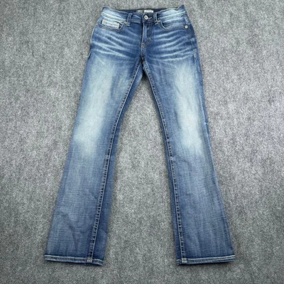 BKE Aiden Jeans Men's 28x30R Blue Bootleg Light Wash Denim - Image 1 of 4