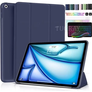 QWERTZ Bluetooth Tastatur Hülle Für iPad 10 9 8 7/th Air6/5/4th Generation /Pro - Bild 1 von 65