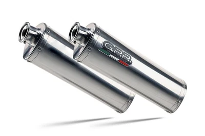Silenciador de escape doble antideslizante GPR Trioval para Ducati Monster 620 2003-2006 Foto 1 de 4