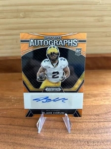 2024 Panini Prizm Draft Picks -Draft Picks Autographs Blake Corum (RC)#’d/75 - Picture 1 of 2