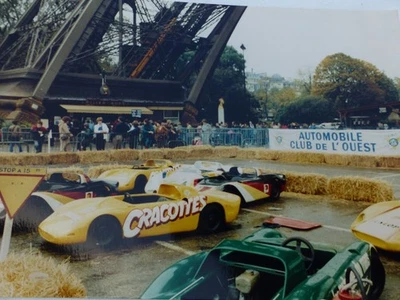 photo original Auto PORSCHE FERRARI TOUR EIFFEL   AUTOMOBILE CLUB DE  OUEST 1982 - Photo 1/2