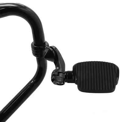 Reposapiés de pedal de barra de choque de 1,25" para Harley Touring / Sportster / Dyna Foto 1 de 4
