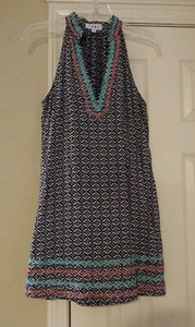 Abito donna THML taglia S senza maniche ricamato scollo a V - Foto 1 di 6