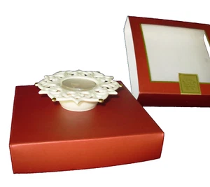 Lenox Snow Lights Sparkle Votivkerze Schneeflocke Teelicht Feiertage Weihnachten 4 cm - Bild 1 von 4