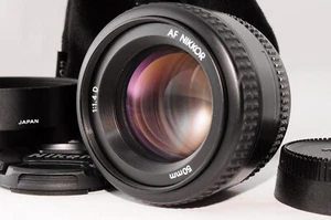 Nikon AF Nikkor 50mm f/1.4 D Standard Camera Lens w/Case From Japan - Picture 1 of 24