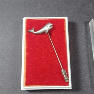 Pin de solapa de peltre ballena de colección - Imagen 1 de 6